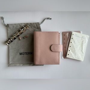 Moterm pocket ring planner pink